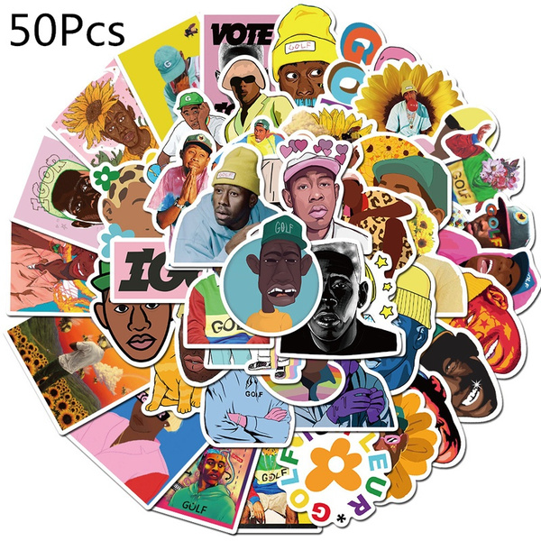 50Pcs Rapper Tyler The Creator Cartoon Cool Stickers